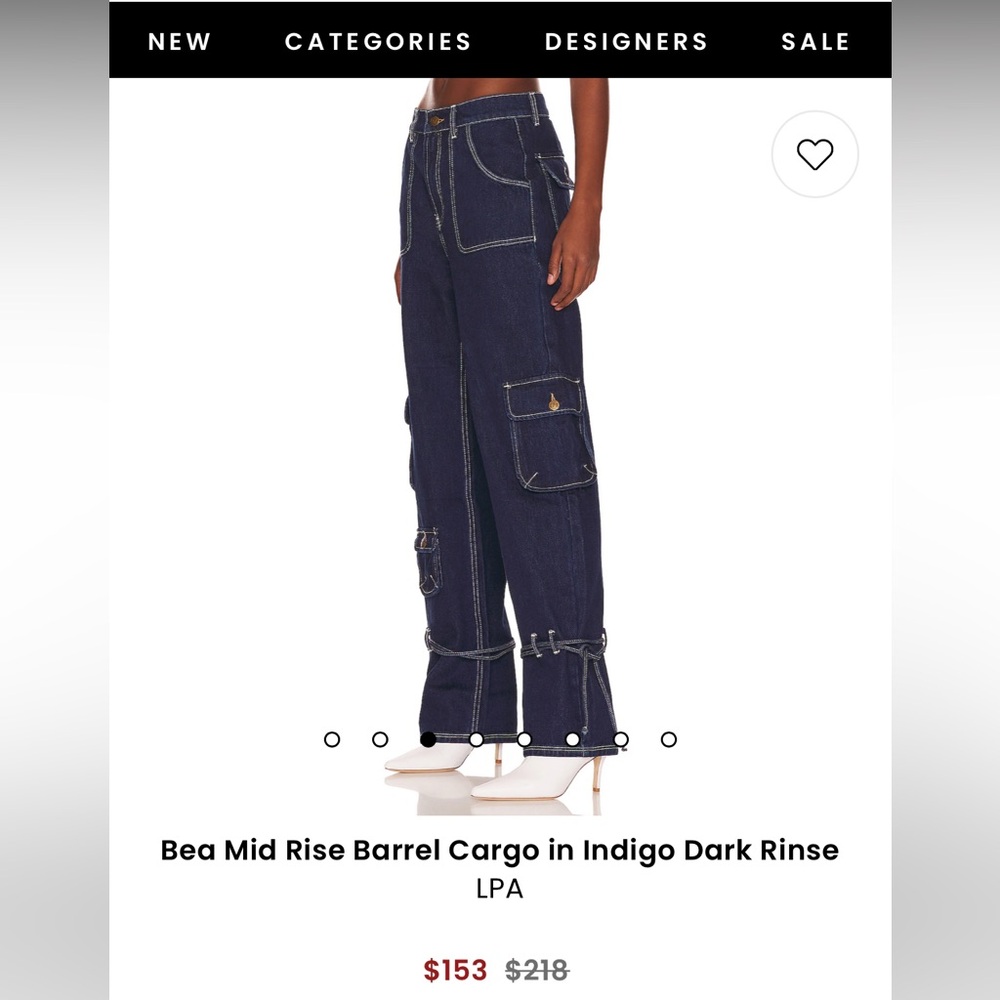 LPA BEA Mid rise cargo jeans